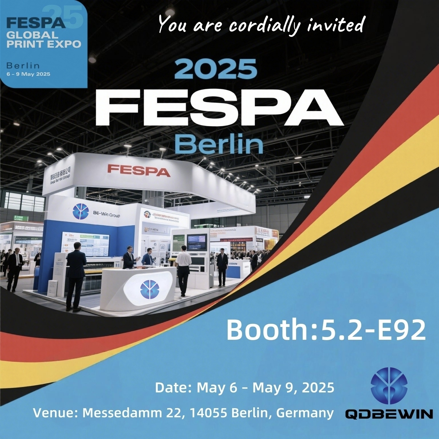 Qingdao dadi win kanggo nampilake ing Fespa 2025 Berlin - Booth 5.2-E92